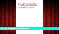 FAVORIT BOOK General Principles of Law as Applied by International Courts and Tribunals (Grotius