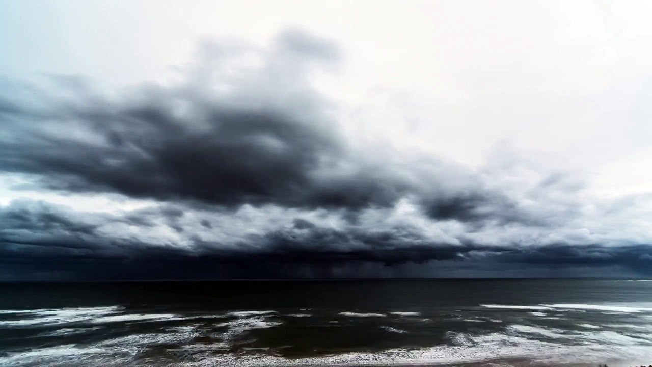 Timelapse Shows Double Rainbow as Sunset Storm Passes Over Ocean Grove
