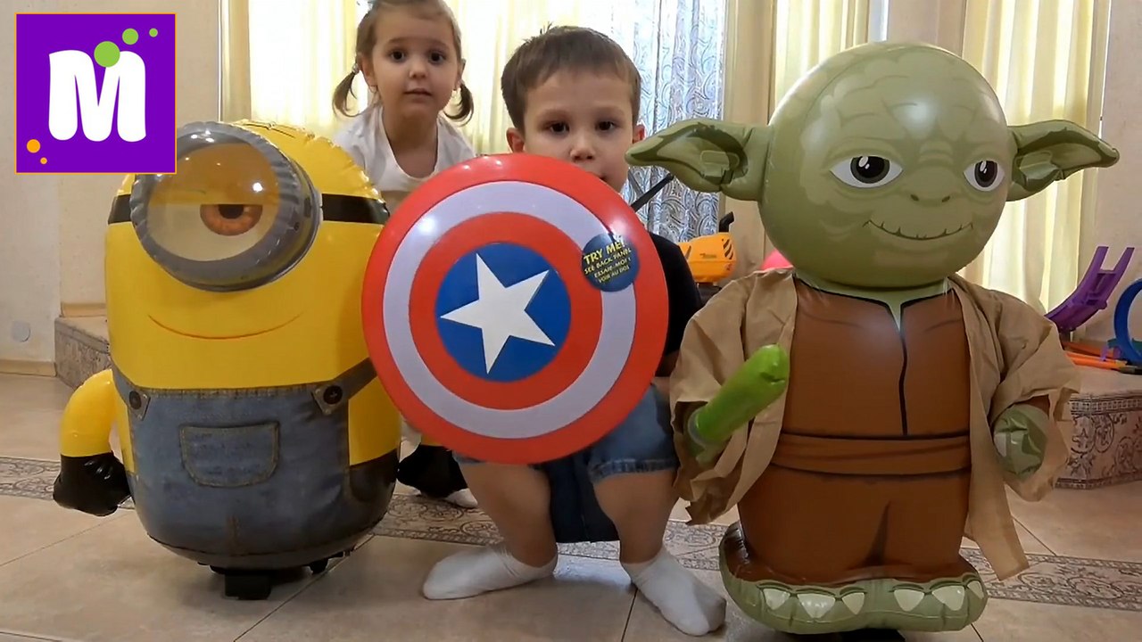 Миньоны VS Star Wars батл у Кати и Макса Versus с пауком Миньон против Йоды из Звездные войны 2016 новое видео на канале