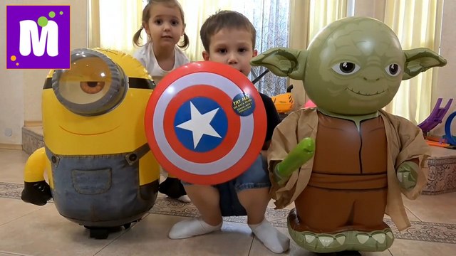 Миньоны VS Star Wars батл у Кати и Макса Versus с пауком Миньон против Йоды из Звездные войны 2016 новое видео на канале