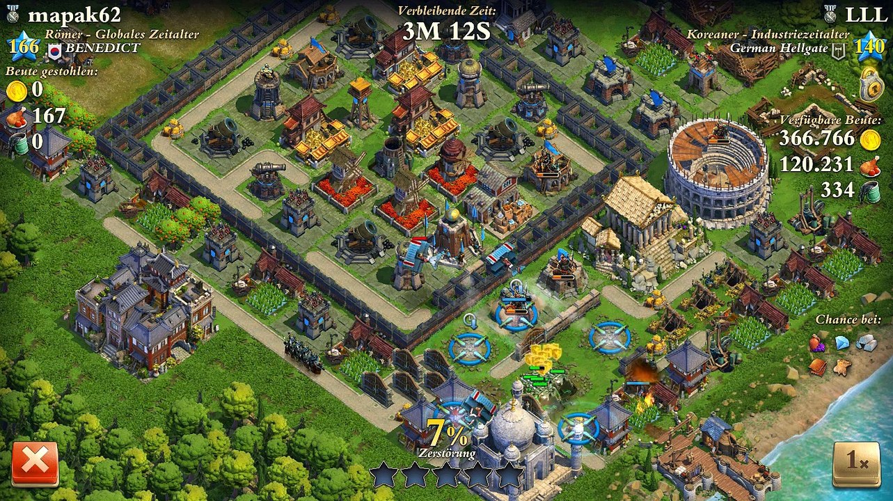 DomiNations Attack Strategy with 14x Battle Tank's, 3 Triplane Mk. 2 and 13x Royal Alpini