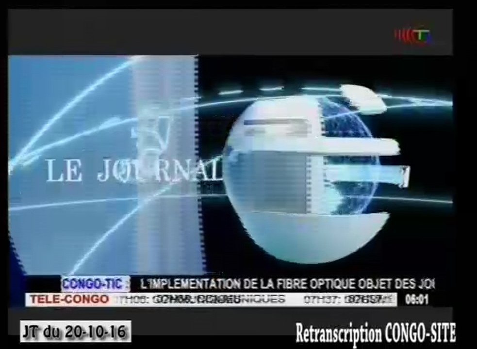 Journal de 20h TVCongo du jeudi 20 octobre 2016 -By Congo-Site