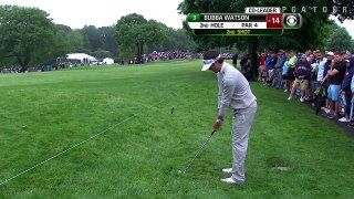 Bubba Watson’s sky-high sand wedge sets up birdie at Travelers