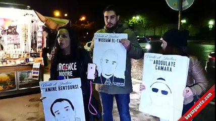 Fransız polisinden Paris'te izinsiz gösteri