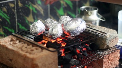 Tasty Grilled Baked Patatoes