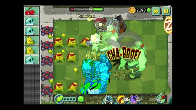 Plants vs Zombies 2 Dark Ages: All Maps Gargantuar In Pinata Party - Pinata Party