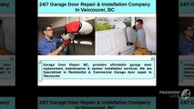 Residential & Commercial Garage Door Services & Repair In Vancouver