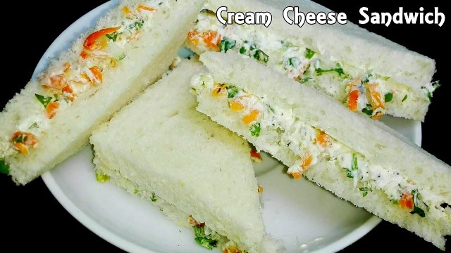 Cream Cheese Sandwiches || Cream Cheese Bread Sandwiches with Cucumber