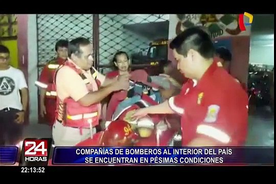 Interior del país: equipos e instalaciones de bomberos se encuentran en pésimas condiciones