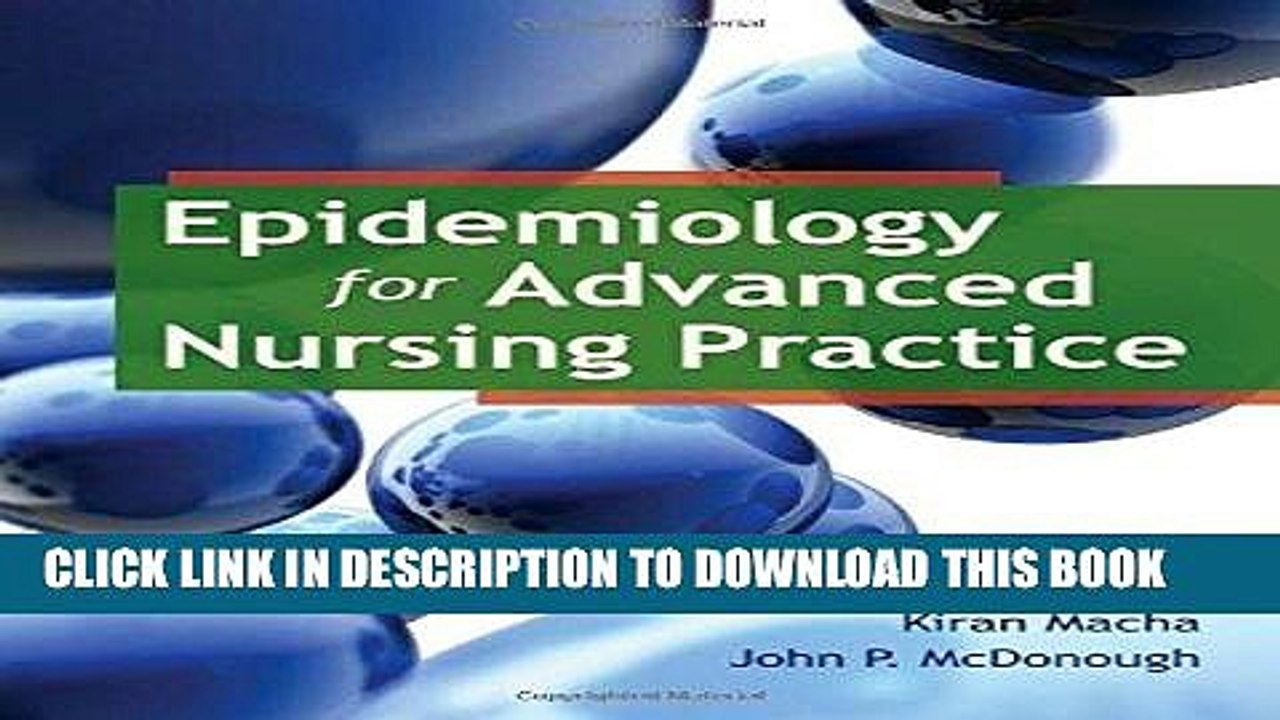 [Read PDF] Epidemiology For Advanced Nursing Practice Download Free