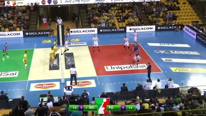 Le point hallucinant de l'équipe d'Earvin Ngapeth - Modena-Padova 3-0