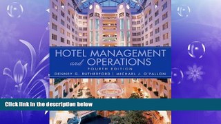 Choose Book Hotel Management and Operations