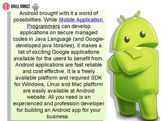 Android App Development Company In India