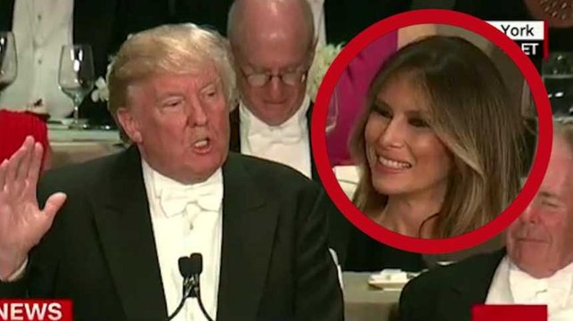 Donald Trump se paye sa femme au dernier dîner des candidats