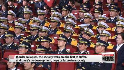 President Park stresses law & order for innovation at Police Day speech