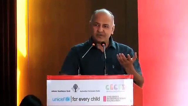Delhi Deputy CM and Education Minister Manish Sisodia at National Conference On School Readiness for Early Childhood Education