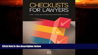 different   Checklists for Lawyers