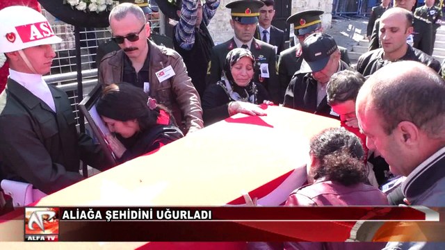 Aliağa Şehidini Uğurladı
