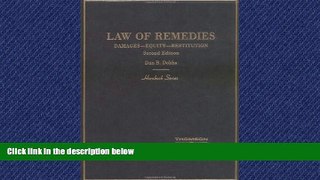 FREE DOWNLOAD  Dobbs  Law of Remedies: Damages - Equity - Restitution (Hornbook Series) READ