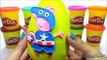 Play Doh Peppa Pig Español Captain America Surprise Eggs! Minions PAW PATROL Disney Princess