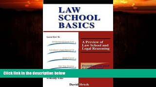 different   Law School Basics: A Preview of Law School and Legal Reasoning