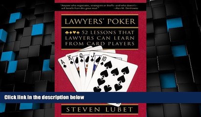 Big Deals  Lawyers  Poker: 52 Lessons that Lawyers Can Learn from Card Players  Best Seller Books