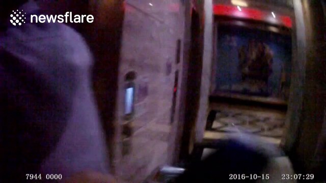 Firefighters rescue panicking people from broken down elevator