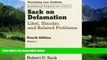 Big Deals  Sack on Defamation: Libel, Slander   Related Problems 2 VOLUME SET (Practicing Law