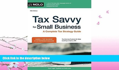 different   Tax Savvy for Small Business: A Complete Tax Strategy Guide