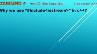Why We Use # include iostream in c++