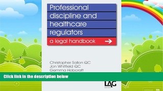 Books to Read  Professional Discipline and Health Care Regulators: A Legal Handbook  Best Seller