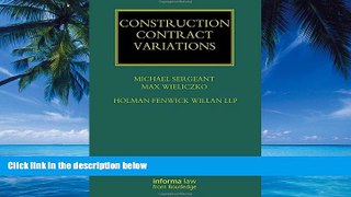 Big Deals  Construction Contract Variations (Construction Practice Series)  Full Ebooks Most Wanted