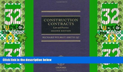 Big Deals  Construction Contracts: Law and Practice  Best Seller Books Most Wanted