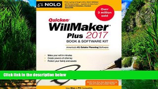 Big Deals  Quicken Willmaker Plus 2017 Edition: Book   Software Kit  Full Ebooks Best Seller