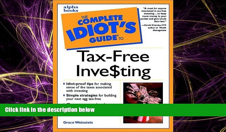 EBOOK ONLINE  Complete Idiot s Guide to Tax-Free Investing  BOOK ONLINE