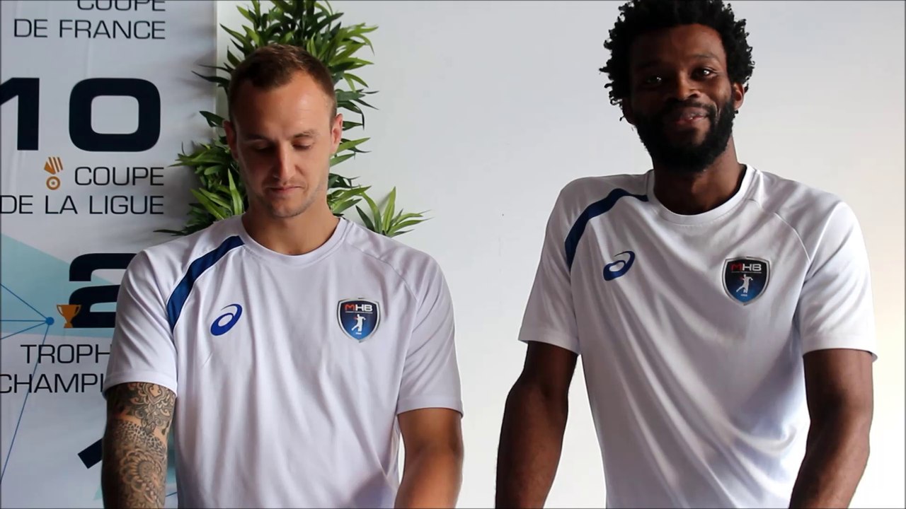 MHB / NIMES  : annonce du gagnant SUPER VIP par V. PORTE et A. BINGO