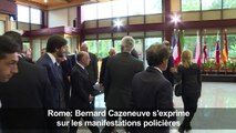 Rome: Cazeneuve s'exprime sur les manifestations policières