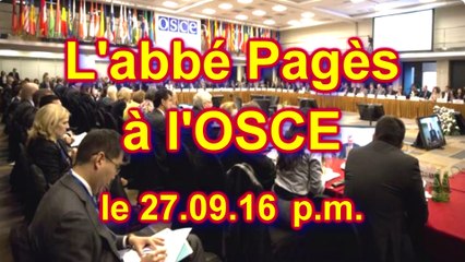 L'abbé Pagès à l'OSCE 27.09.16 p.m.