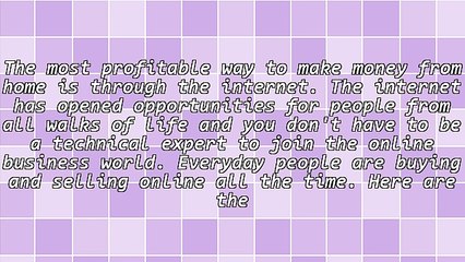 The Top 3 Methods To Make Money From Home