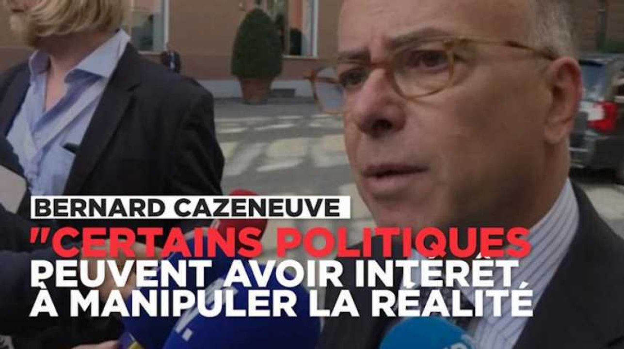 Cazeneuve sur les manifs de policiers : "Certains peuvent avoir des intérêts à manipuler la réalité"