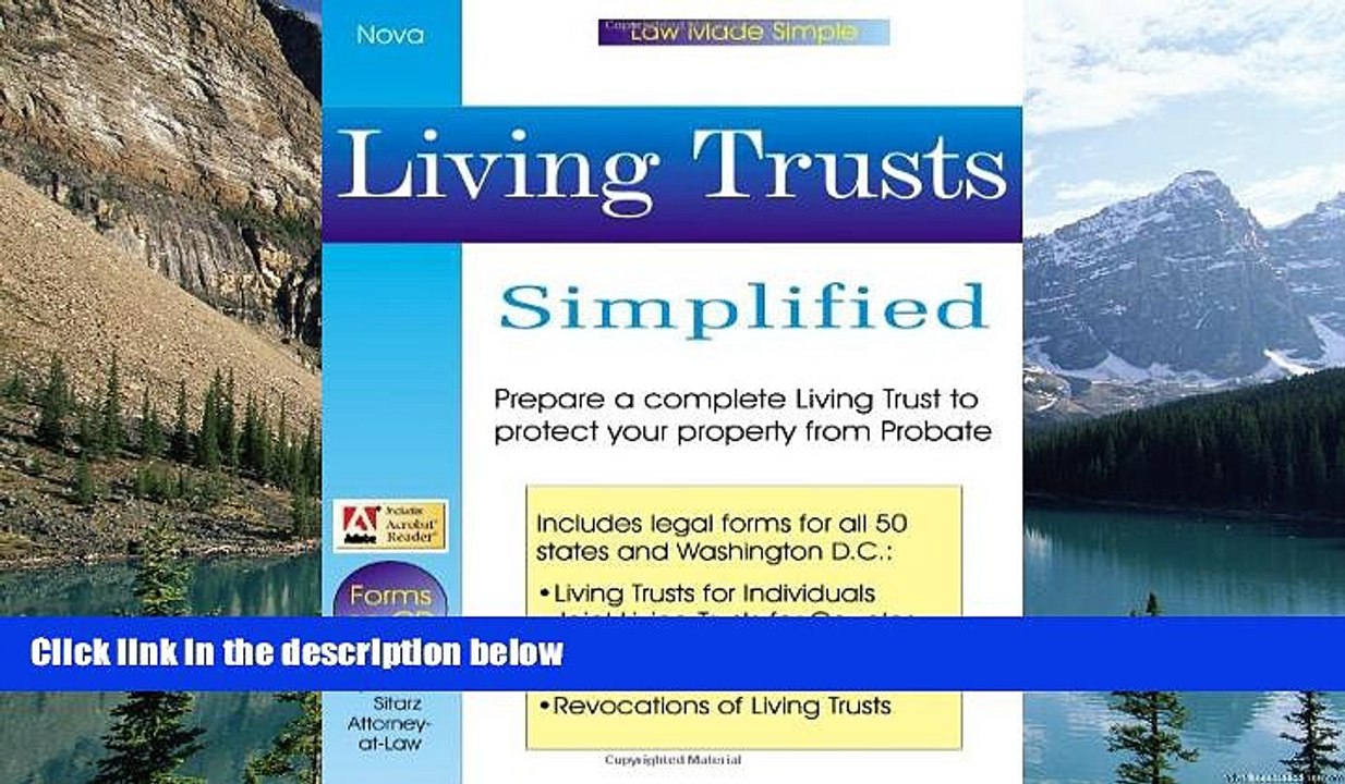Big Deals  Living Trusts Simplified: With Forms-on-CD (Law Made Simple)  Full Ebooks Best Seller