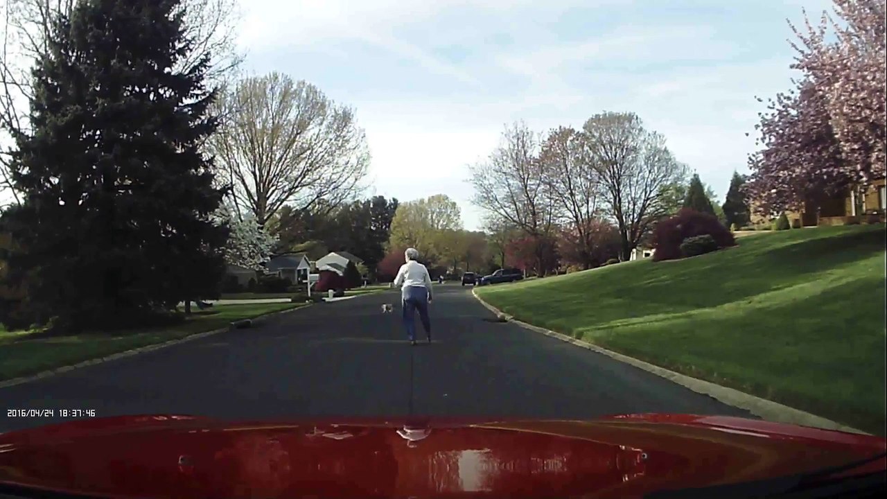 Nice lady flipping me off