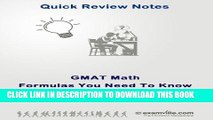 [PDF] GMAT: Math Formulas You Need To Know (Quick Review Notes) Full Collection