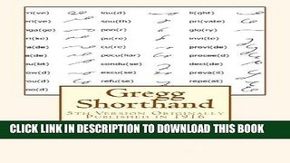 [PDF] Gregg Shorthand Popular Online