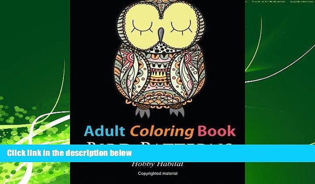 READ book Adult Coloring Books: Bird Zentangle Patterns: 51 Beautiful, Stress Relieving Bird