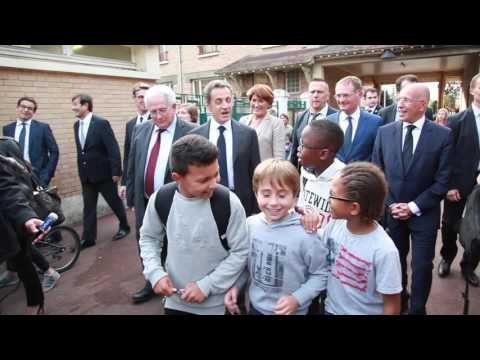 Nicolas Sarkozy en visite à Franconville