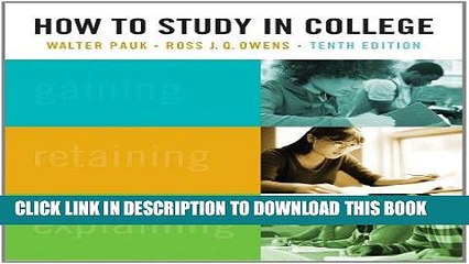 [Read PDF] How to Study in College Download Online