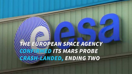 European Space Agency says Mars probe crash-landed