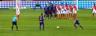 Ryad Boudebouz Freekick Goal - AS Monaco vs Montpellier 0-1 (21-10-2016)