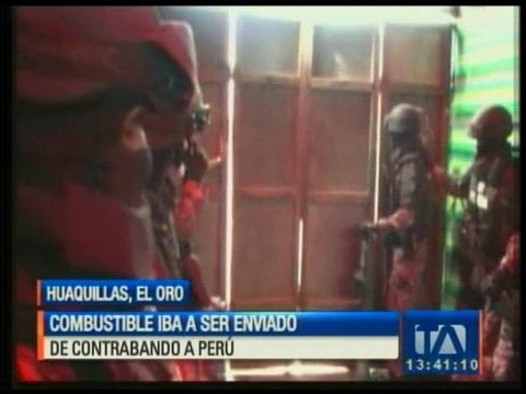 Combustible iba a ser enviado de contrabando a Perú